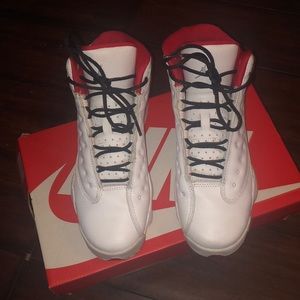 Jordan 13 white and red